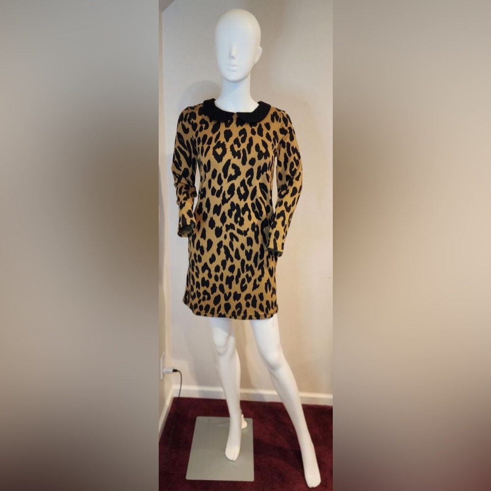 Leopard Print Long Sleeve Mini Size Small